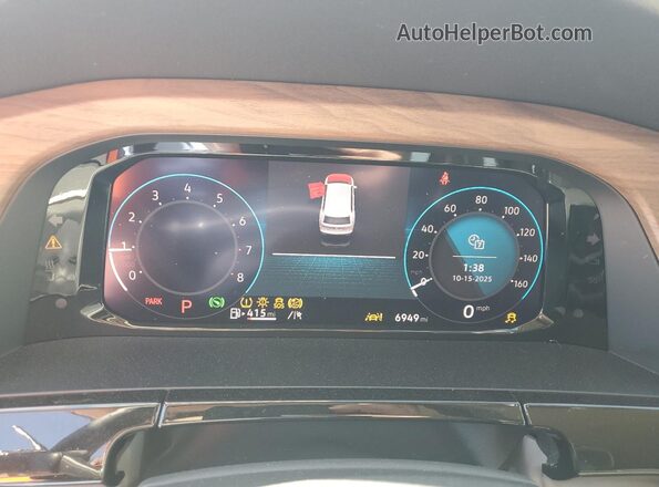 1V2DR2CA7SC553154 2025 VOLKSWAGEN ATLAS White Вид щитка приладів