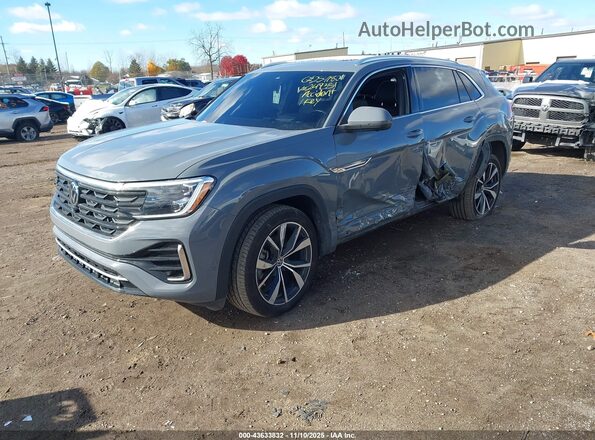 1V2FE2CA3RC249351 2024 VOLKSWAGEN ATLAS Gray წინა მარცხენა ხედი სამი მეოთხედიდან