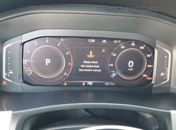 1V2FE2CA6NC215737 2022 VOLKSWAGEN ATLAS Gray Widok zestawu wskaźników
