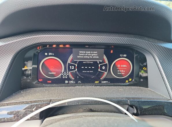 1V2GR2CA2RC567423 2024 VOLKSWAGEN ATLAS Black Instrument cluster view