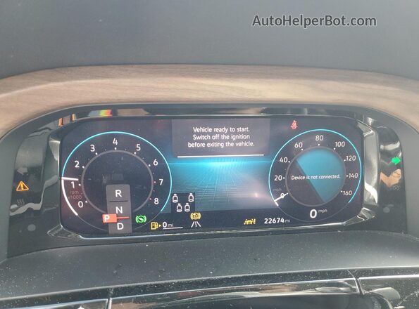 1V2JR2CA7RC606402 2024 VOLKSWAGEN ATLAS Gray Widok zestawu wskaźników