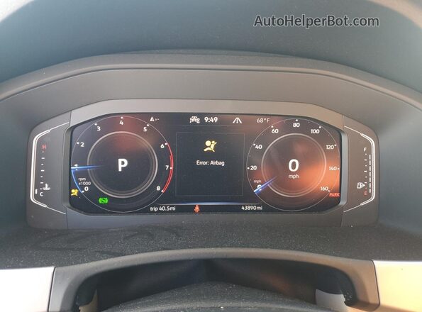1V2KR2CA3NC535357 2022 VOLKSWAGEN ATLAS Black Instrument cluster view