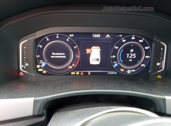 1V2KR2CA5PC503058 2023 VOLKSWAGEN ATLAS Blue Вид щитка приладів