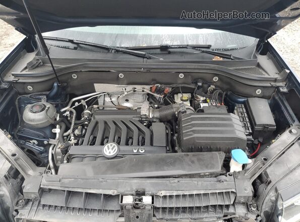1V2LR2CA1LC505355 2020 VOLKSWAGEN ATLAS Blue Engine compartment view