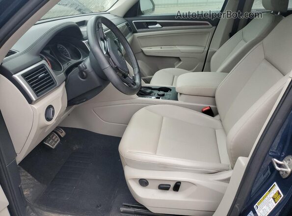 1V2LR2CA1LC505355 2020 VOLKSWAGEN ATLAS Blue Front interior view