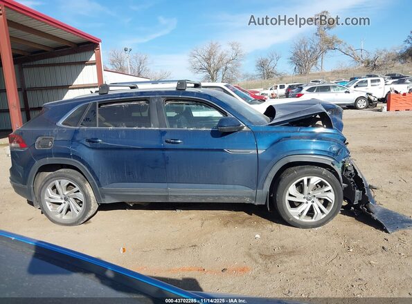 1V2MC2CA6LC203999 2020 VOLKSWAGEN ATLAS Blue Widok wnętrza z tyłu