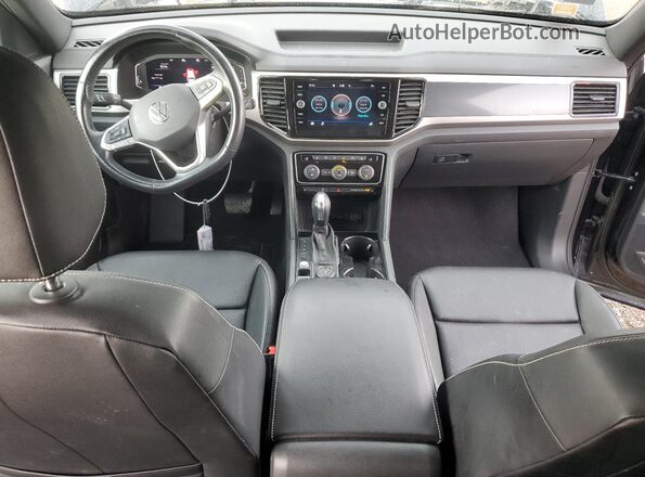 1V2MC2CA6LC206417 2020 VOLKSWAGEN ATLAS Black წინა პანელის ხედი