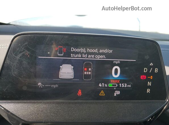1V2WSPE81SC010970 2025 VOLKSWAGEN ID.4 White Вид щитка приладів