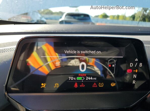 1V2WSPE82SC008676 2025 VOLKSWAGEN ID.4 White Instrument cluster view