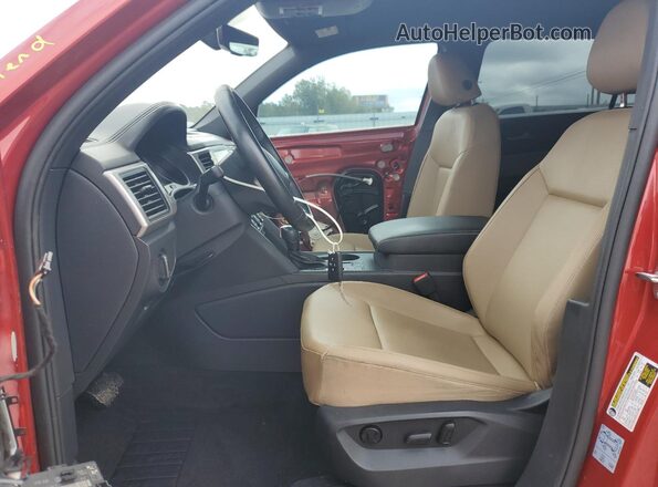 1V2YC2CAXLC225621 2020 VOLKSWAGEN ATLAS Red Widok wnętrza z przodu