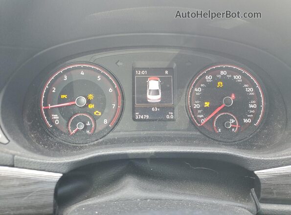 1VWMA7A37LC022643 2020 VOLKSWAGEN PASSAT White ხელსაწყოთა პანელის ხედი