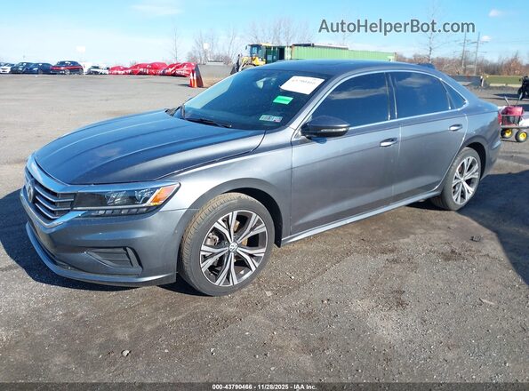 1VWSA7A37MC001087 2021 VOLKSWAGEN PASSAT Серый Передняя левая четверть