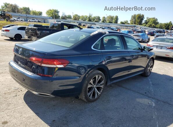 1VWSA7A39MC013483 2021 VOLKSWAGEN PASSAT Blue Rear right