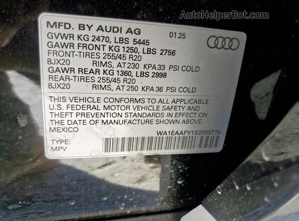 WA1EAAFY1S2055774 2025 AUDI Q5 Черный 