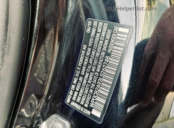 WP0CB2A93LS262748 2020 PORSCHE 911 Черный Вид задней части салона