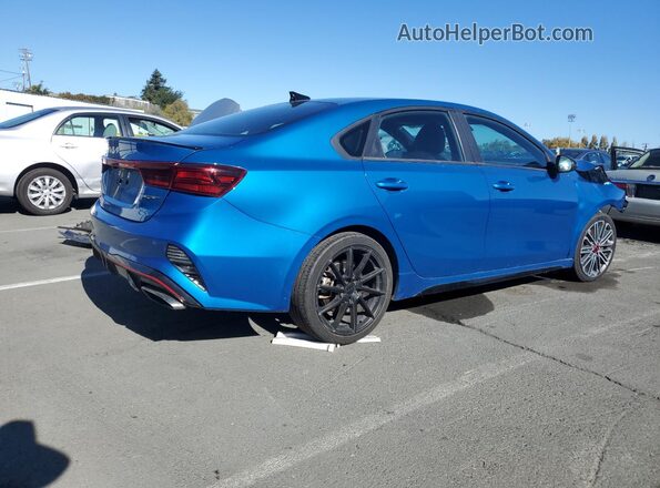 3KPF44AC6NE434632 2022 KIA FORTE Blue Front right
