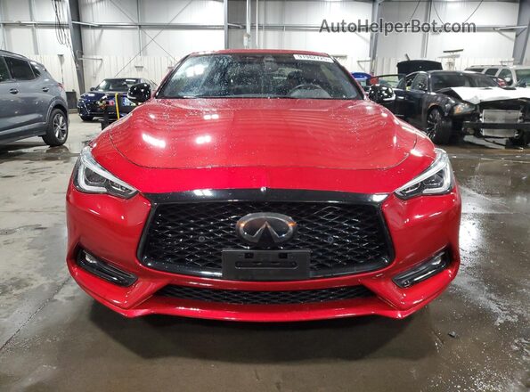 JN1FV7LL8MM560392 2021 INFINITI Q60 Red Вид ззаду