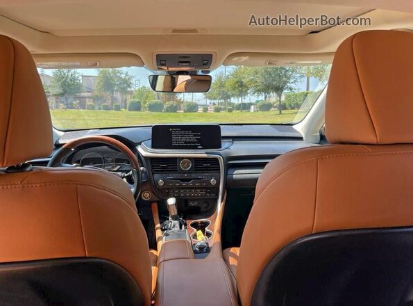 2T2HZMAA9MC183462 2021 LEXUS RX 350 Black Вид задніх сидінь