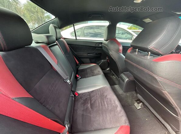JF1VA2R60K9820265 2019 SUBARU WRX Red Widok wnętrza z przodu
