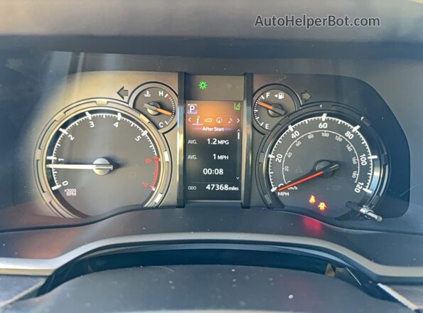 JTENU5JR9N6034636 2022 TOYOTA 4RUNNER White Widok zestawu wskaźników