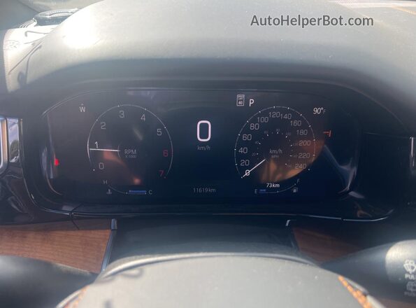 1C4SJVGP1RS100115 2024 JEEP GRAND Синий Вид щитка приборов