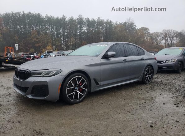 WBA53BH08PWY20750 2023 BMW 5 SERIES Gray Trasero izquierdo