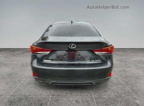 JTHC81D22K5035098 2019 LEXUS IS Black Vista de la etiqueta del VIN