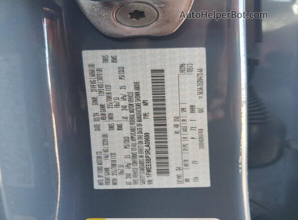 1FMEE8BP3RLA09699 2024 FORD BRONCO Blue 360 interior view