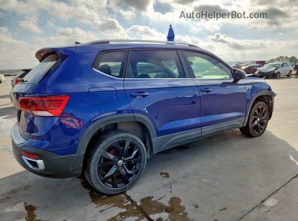 3VVRX7B21NM043536 2022 VOLKSWAGEN TAOS Синий Передняя правая четверть