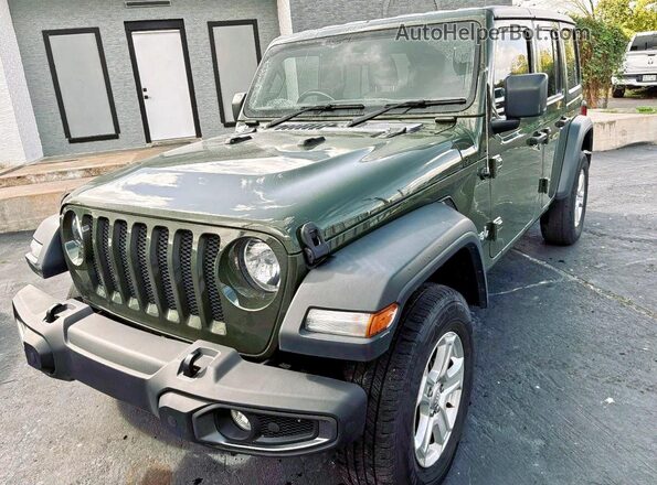 1C4HJXDN0LW337901 2020 JEEP WRANGLER Green Հետևի աջ