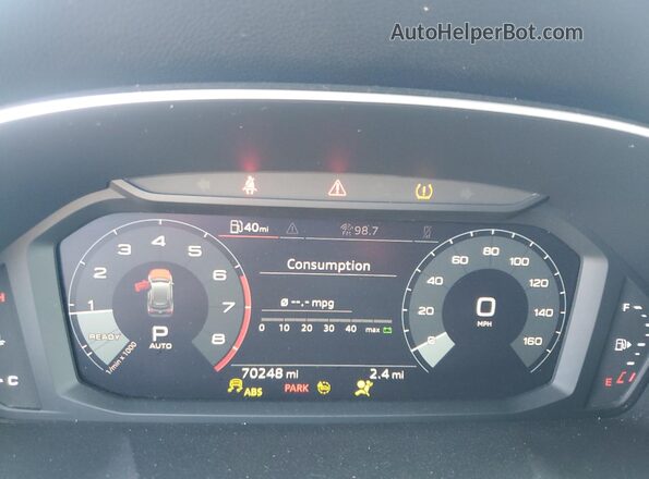 WA1AUCF34M1071109 2021 AUDI Q3 Black Vista de los asientos traseros
