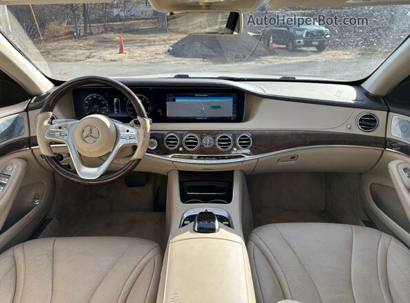 WDDUG6EB2KA439407 2019 MERCEDES-BENZ S White Vista interior delantera