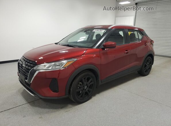 3N1CP5CV6PL500564 2023 NISSAN KICKS Red VIN կոդի պիտակի տեսք