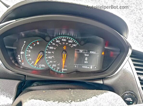 KL7CJPSM2NB530336 2022 CHEVROLET TRAX Красный Вид щитка приборов