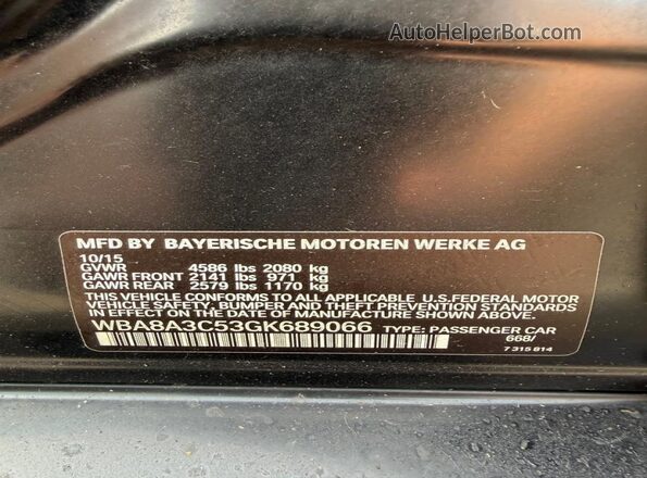 WBA8A3C53GK689066 2016 BMW 7 SERIES Black 