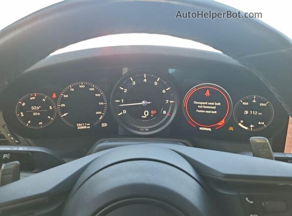 WP0AB2A92MS222329 2021 PORSCHE 911 Белый Вид щитка приборов