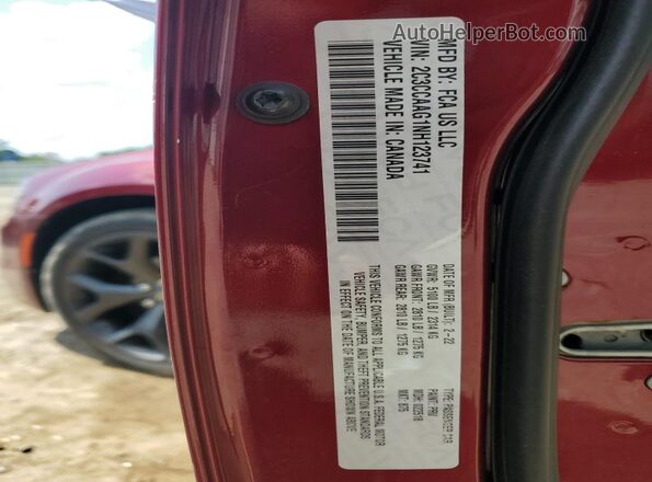 2C3CCAAG1NH123741 2022 CHRYSLER 300 Burgundy 