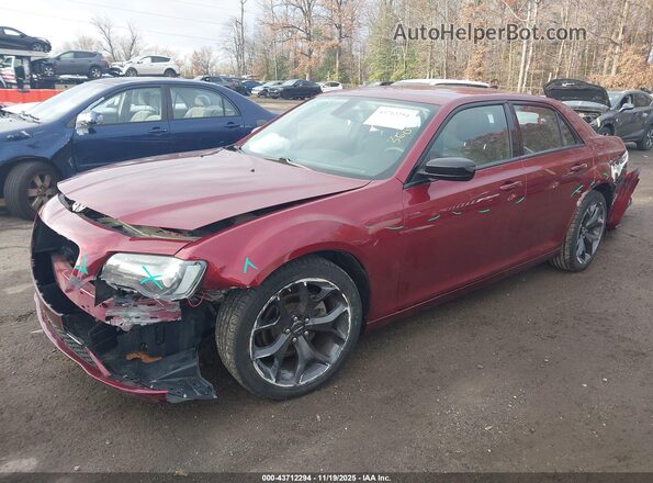 2C3CCAAG3NH236722 2022 CHRYSLER 300 Burgundy Front left