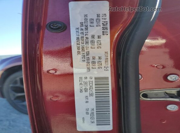 2C3CCAAG6LH115681 2020 CHRYSLER 300 Burgundy VIN კოდის სტიკერის ხედი