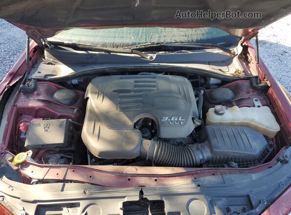 2C3CCAAGXLH179027 2020 CHRYSLER 300 Burgundy Вид задньої частини салону