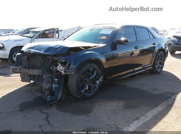 2C3CCABG8MH570984 2021 CHRYSLER 300 Black წინა მარცხენა ხედი სამი მეოთხედიდან