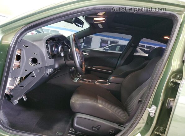 2C3CDXGJ0MH503932 2021 DODGE CHARGER Green წინა სალონის ხედი