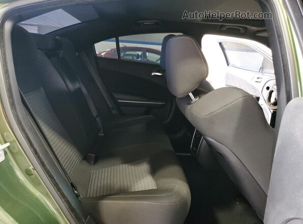 2C3CDXGJ0MH503932 2021 DODGE CHARGER Green უკანა სავარძლების ხედი