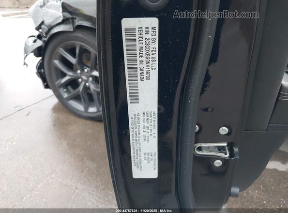 2C3CDXBG0NH189700 2022 DODGE CHARGER Black 