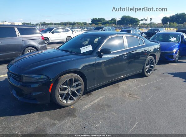 2C3CDXBG1NH183632 2022 DODGE CHARGER Black Vista tres cuartos delantera izquierda