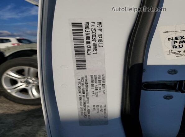 2C3CDXBG1NH197370 2022 DODGE CHARGER White VIN sticker view