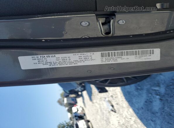 2C3CDXBG2JH336660 2018 DODGE CHARGER Серый Вид подкапотного пространства