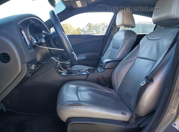 2C3CDXBG2JH336660 2018 DODGE CHARGER Серый Вид салона спереди