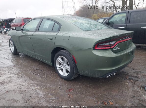 2C3CDXBG2NH261478 2022 DODGE CHARGER Зеленый Задняя левая четверть