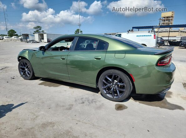 2C3CDXBG4LH133014 2020 DODGE CHARGER Green Задня ліва чверть